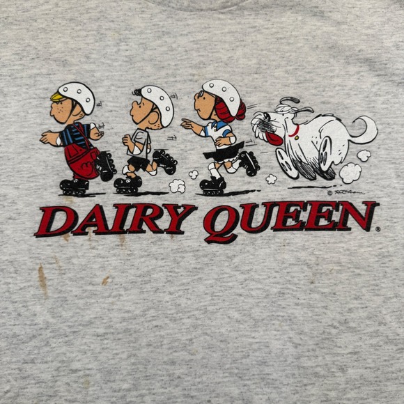 Vintage 90s All Sport Dairy Queen Tee Rollerblade Dennis Menace Single Stitch - Picture 2 of 6